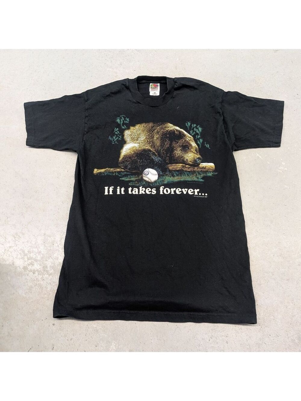 Vintage 90s MLB Chicago Cubs If It Takes Forever T-shirt